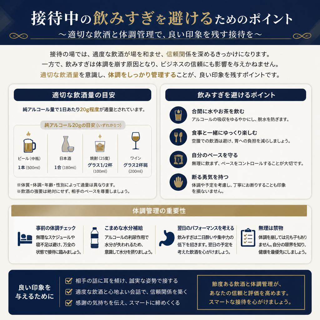 飲みすぎ注意！接待マナー