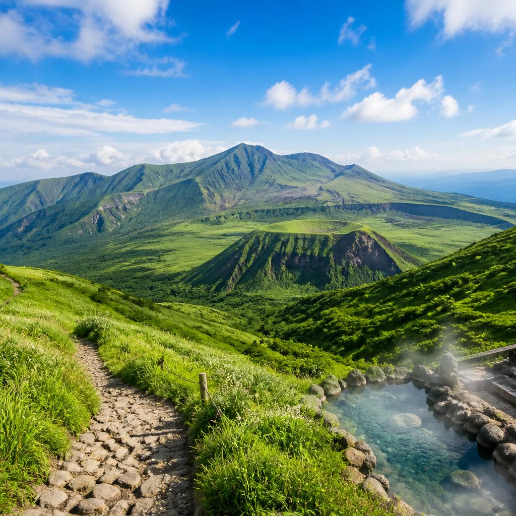 2. 阿蘇山 - 自然の壮大さ体験